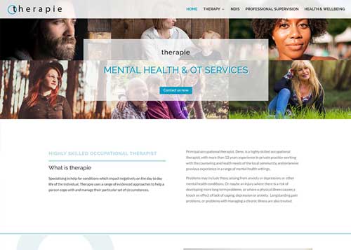 Therapie Website Design