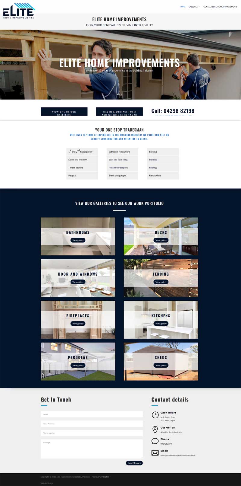 business website wordpress elite home improvements builder adelaide business website wordpress elite home improvements builder adelaide