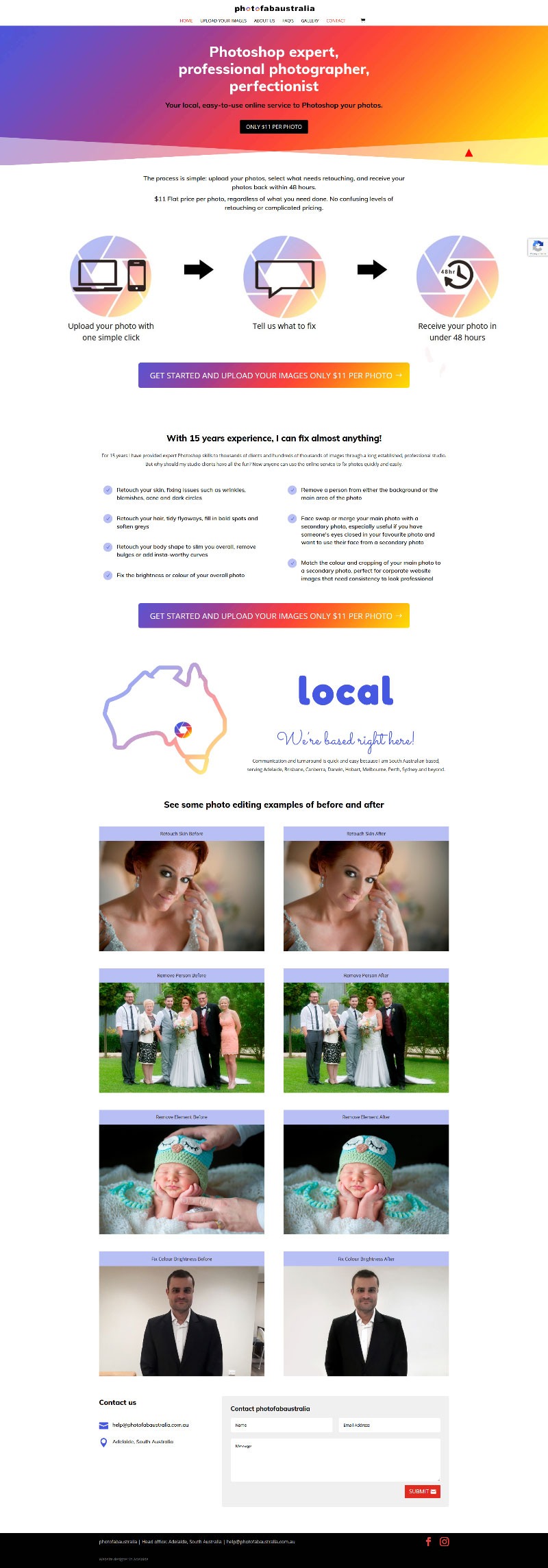 website design in adelaide for photo editing business website design in adelaide for photo editing business
