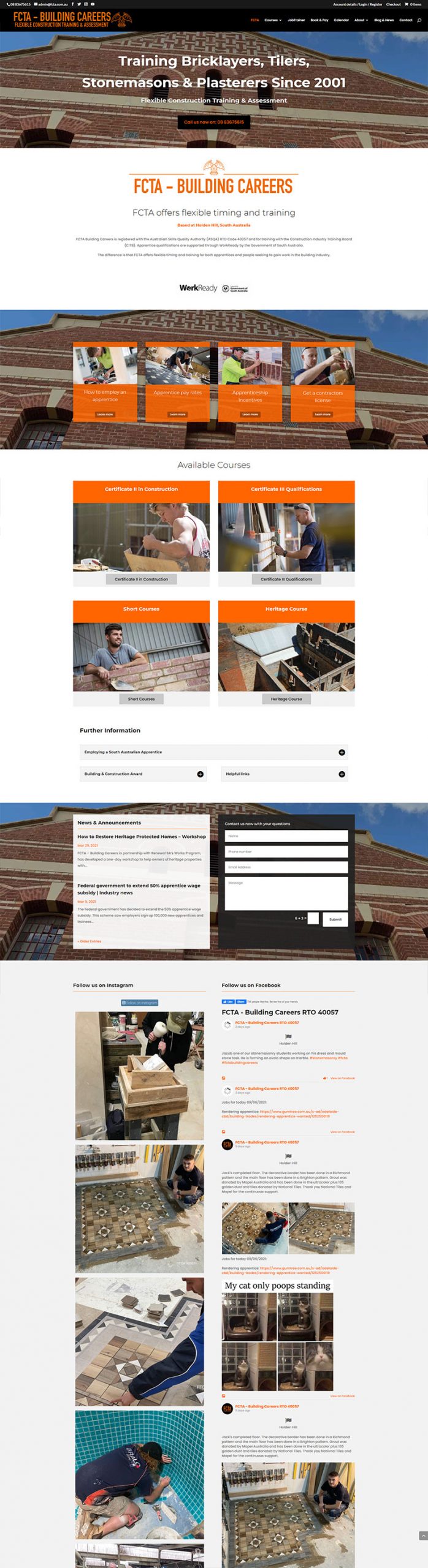 website-adelaide-ecommerce-fcta-1 rebuild website in WordPress and Divi
