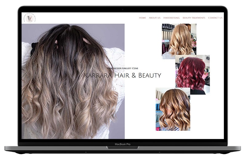 hairdressing website design in adelaide