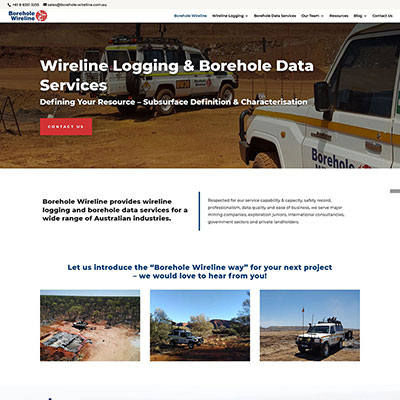 Website design for Borehole Wireline