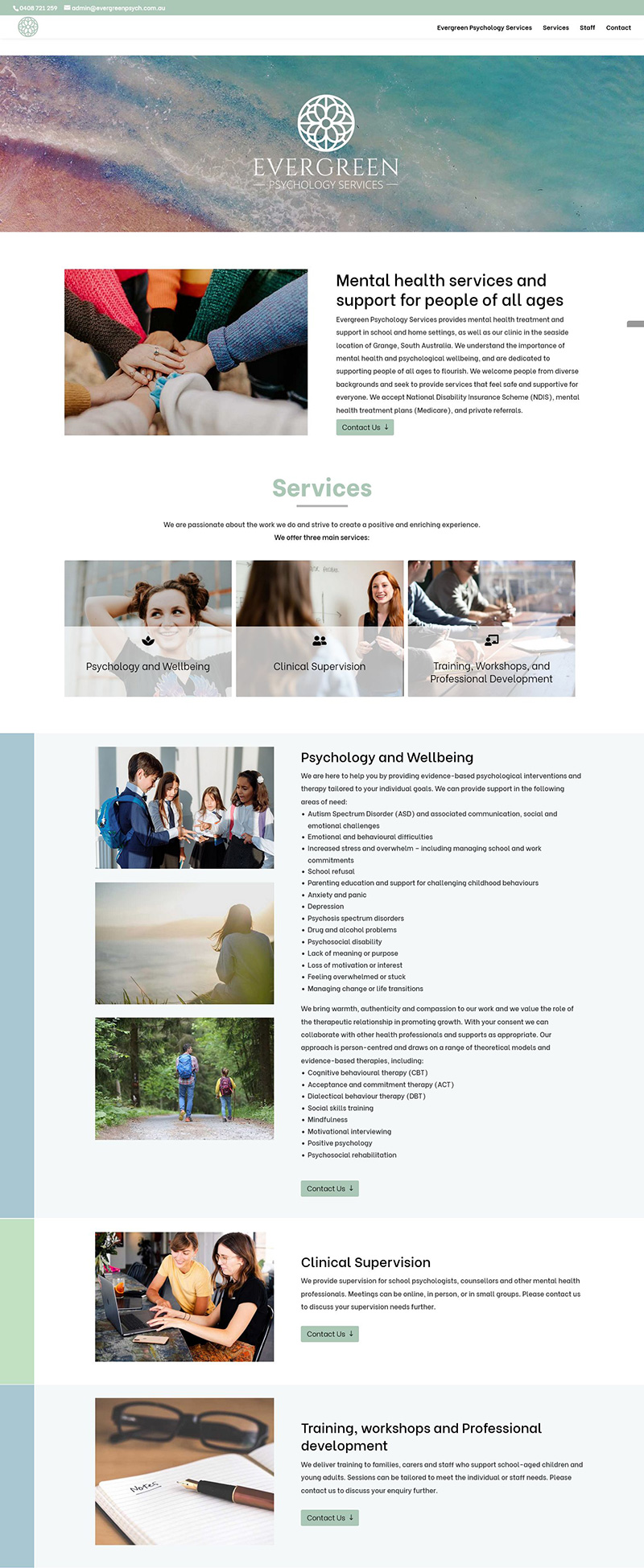 phycology-website-design website design for clare valley caravan park