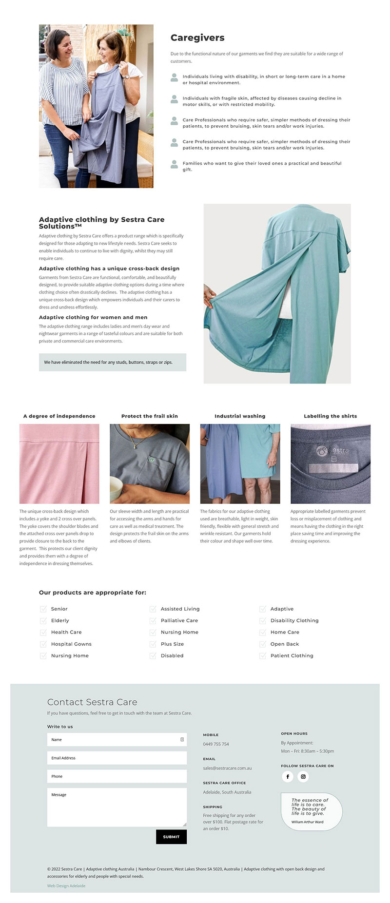 Adaptive clothing for elderly and people with special needs Adaptive clothing for elderly and people with special needs