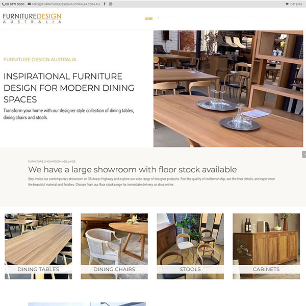 Website Design for furniture store Adelaide Website Design for furniture store Adelaide