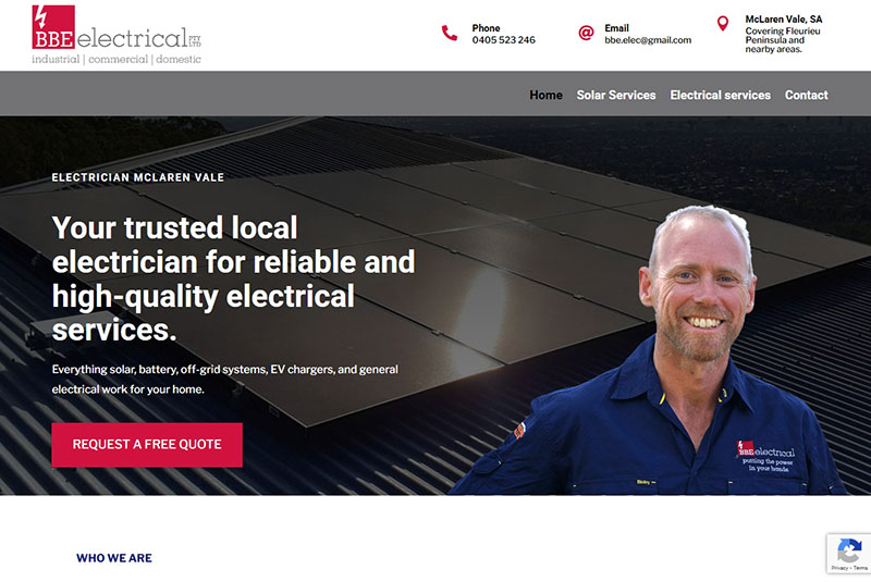 website design for McLaren Vale businesses