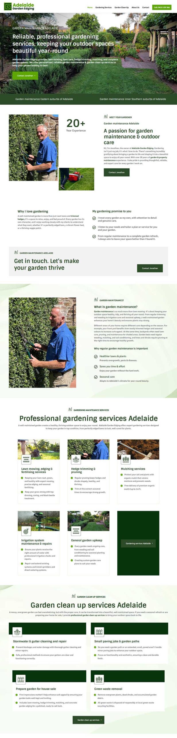 web design for garden services Adelaide web design for garden services Adelaide