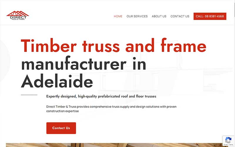 Website design for manufacturing Adelaide